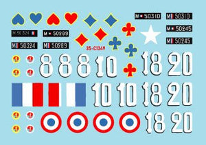 Star Decals 35-C1349 French Fighting Vehicles in Africa 2. Vichy France and the FFL - Forces Francaises Libres 1/35 – zdjęcie 2