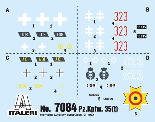 Italeri 7084 Pz. Kpfw. 35(t) 1/72 – immagine 9
