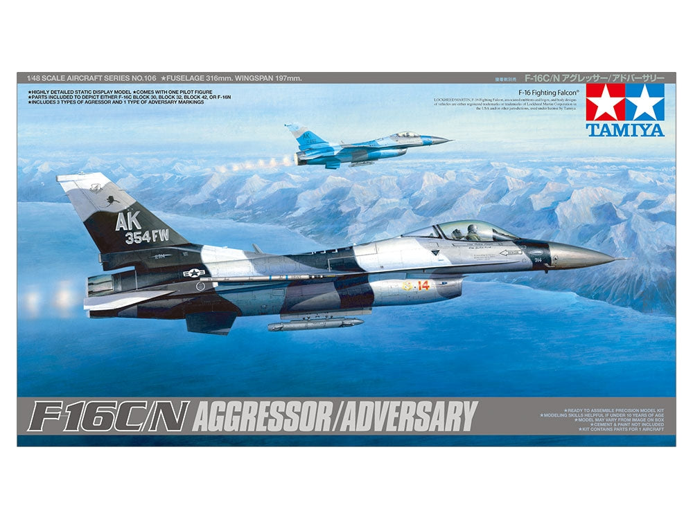 Tamiya 61106 F-16C/N AGRESSEUR/ADVERSAIRE 1/48 – imagen 2