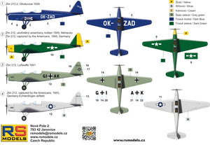 RS Models 92304 Zlin Z-XII Vol. Avion de sport 1/72 – immagine 2