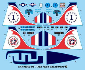 Trumpeter 05809 US T-38A Talon - Thunderbird 1/48 – immagine 8