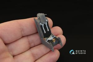 Intérieur imprimé en 3D et coloré sur papier décalcomanie Quinta Studio QD32023 F-16D (pour maquette Academy) 1/32 – immagine 4