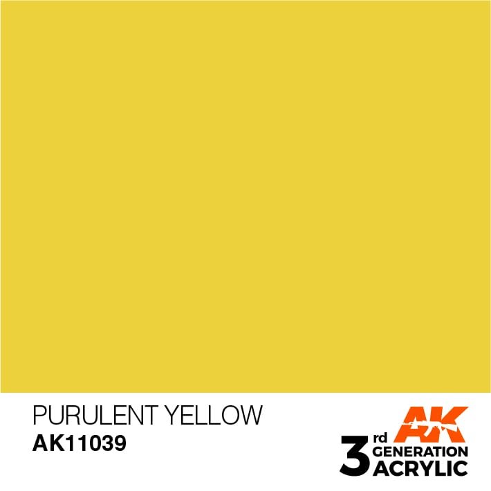 AK Interactive AK11039 Jaune purulent 17 ml