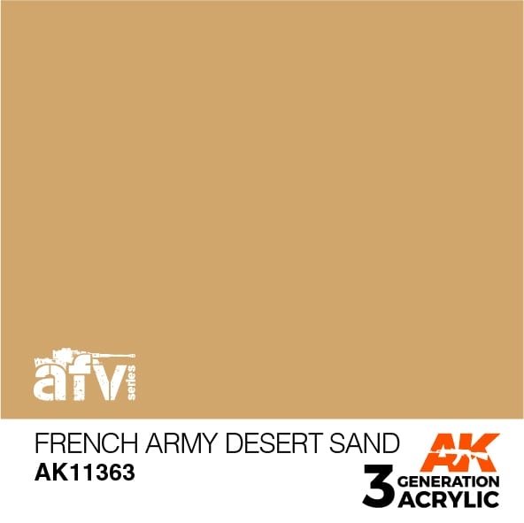 AK Interactive AK11363 Sable du désert de l'armée française 17 ml