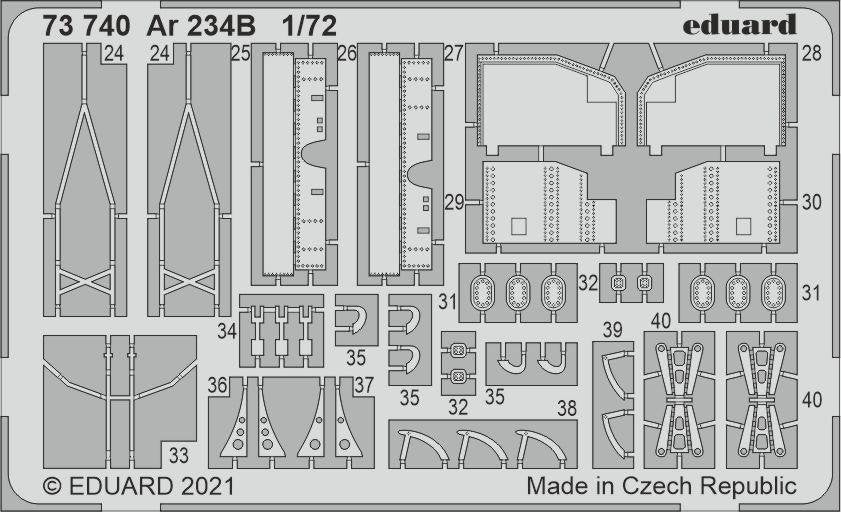 Eduard 73740 Ar 234B HOBBY 2000 / DRAGON 1/72 – imagen 2