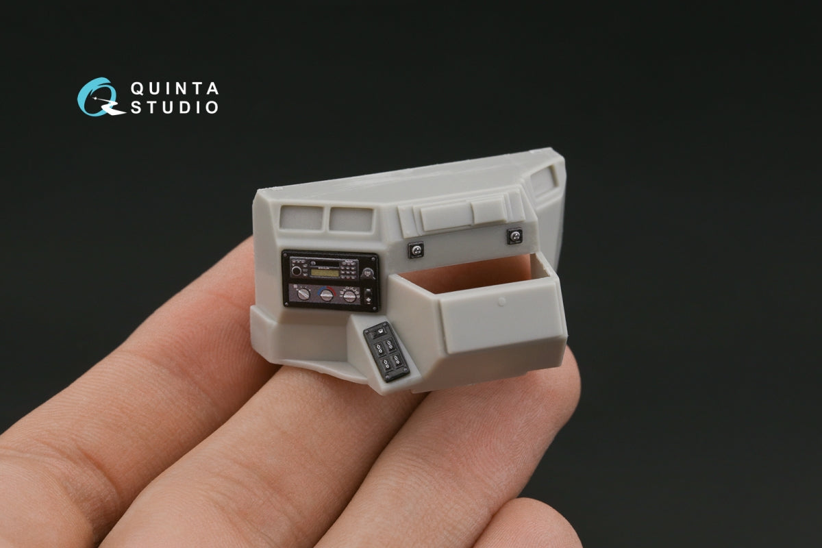 Intérieur imprimé en 3D et coloré sur papier décalcomanie Quinta Studio QD24004 Hummer H1 (MENG) 1/24 – image 9