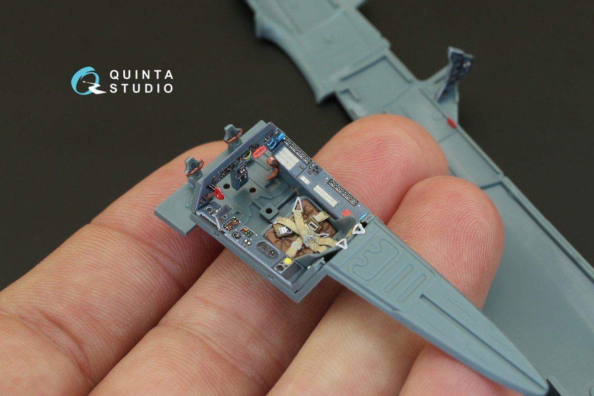 Intérieur imprimé en 3D et coloré sur papier décalcomanie Quinta Studio QD48079 FW 190A-3 (pour kit Eduard) 1/48 – immagine 8