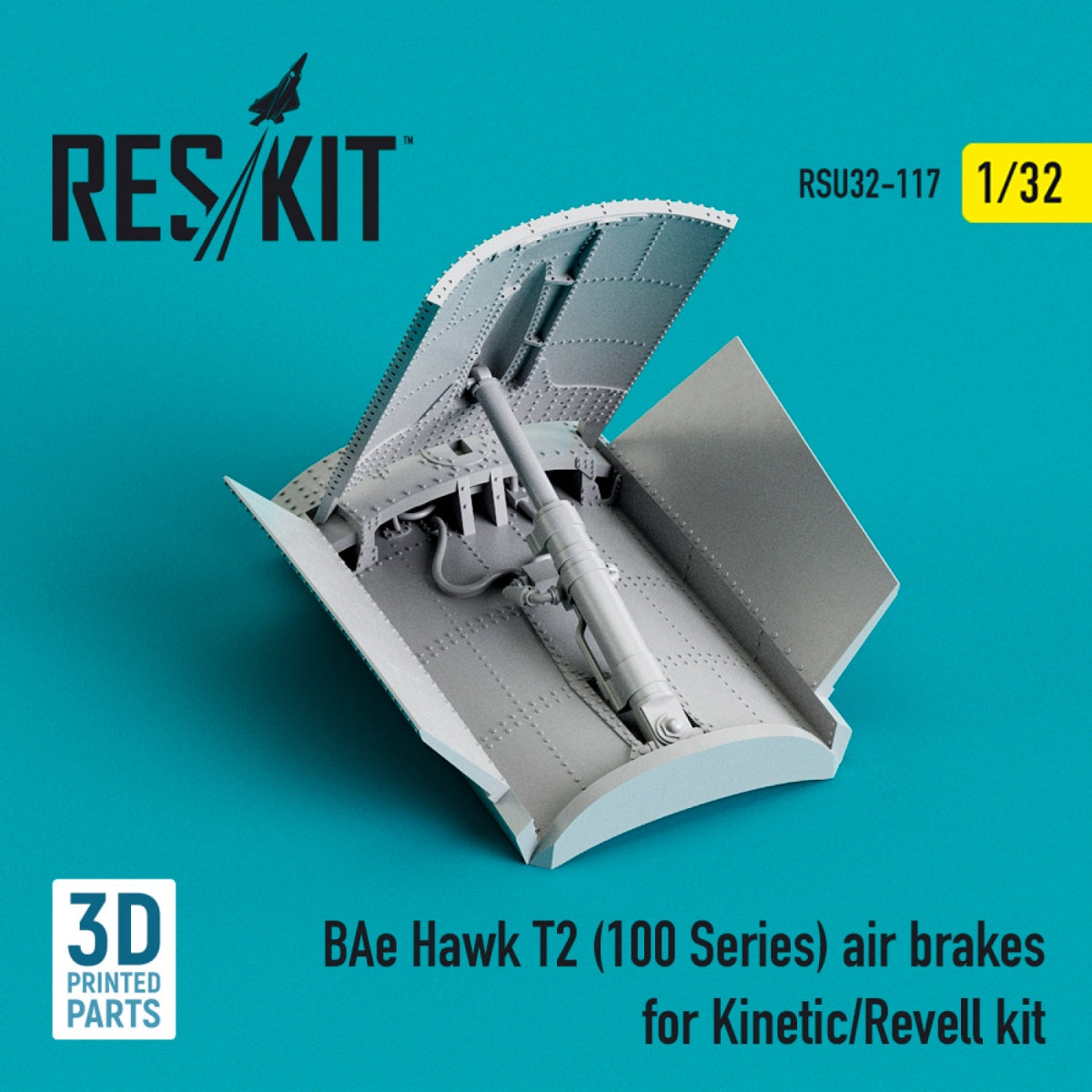 RESKIT RSU32-0117 BAE HAWK T2 (SÉRIE 100) FREINS À AIR POUR MAQUETTE KINETIC/REVELL (IMPRIMÉ EN 3D) 1/32