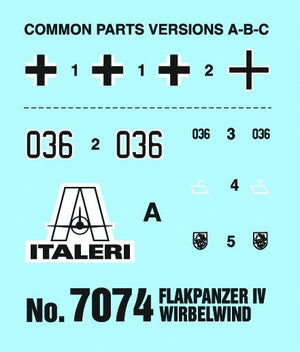 Italeri 7074 FLAKPANZER IV WIRBELWIND 1/72 – Bild 7