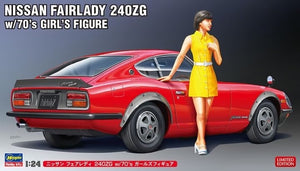 Hasegawa SP539 Nissan Fairlady 240ZG avec figurine de fille des années 70, échelle 1/24