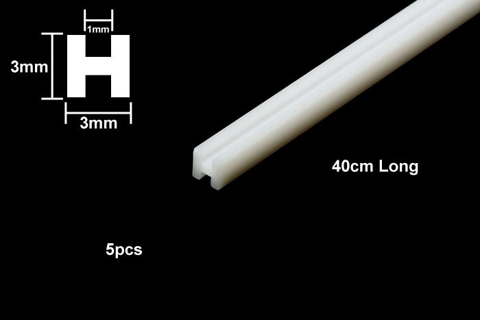 Tamiya 70201 plastic I-beam 3 mm cross-section - H - pack