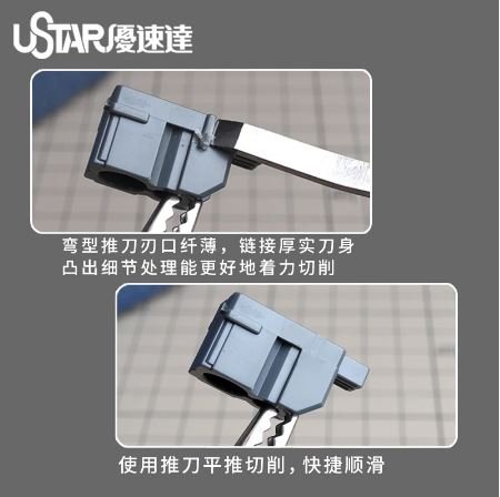 Couteau à lame plate U-Star UA-90502, 1,5 mm – image 3