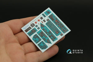 Intérieur imprimé en 3D et coloré sur papier décalcomanie Quinta Studio QDS-35065 Mi-8MT (Trumpeter) (Petite version) 1/35 – image 4