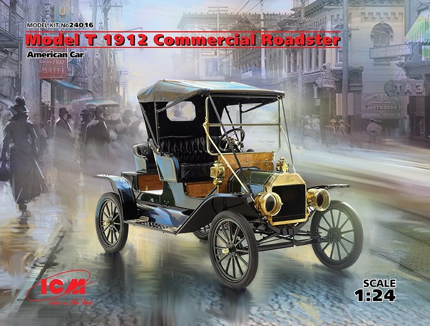 ICM 24016 Modèle T 1912 Roadster Commercial 1/24