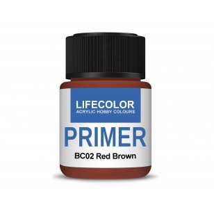 Apprêt acrylique rouge-brun Lifecolor BC02 22 ml – image 2