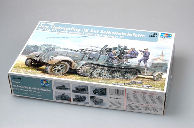Trumpeter 01523 German 2cm Flakvierling 38 Auf Selbstfahrlafette 1/35 – zdjęcie 2