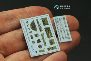 Intérieur coloré imprimé en 3D sur papier décalcomanie pour F6F-3 Hellcat (Eduard) - Quinta Studio QD72147, échelle 1/72 – image 2