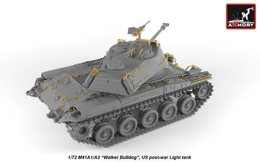 Armory Models 72412 M41A1/A2 Walker Bulldog Char léger américain d&amp;#39;après-guerre 1/72 – Bild 3