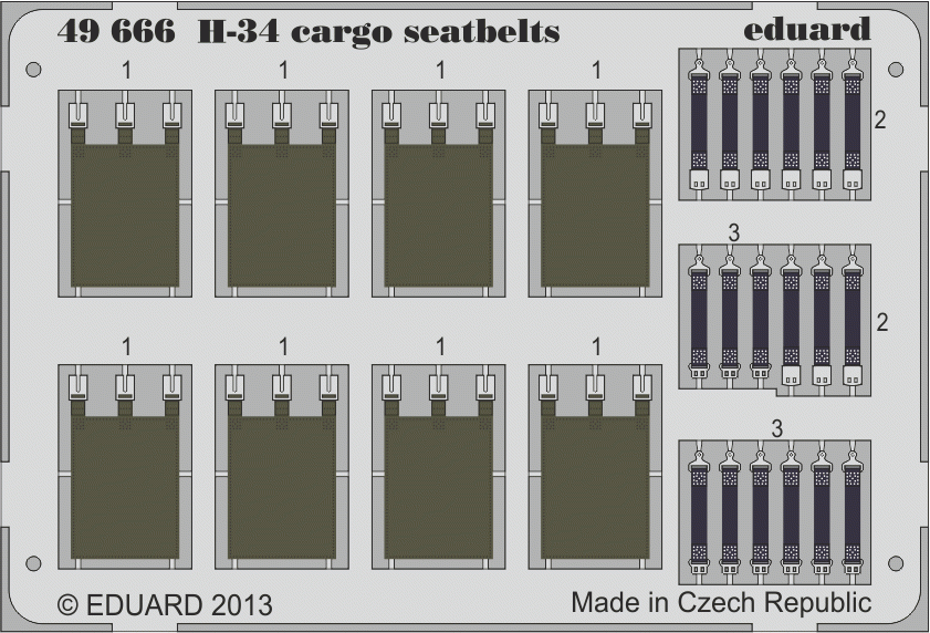 Ceintures de sécurité cargo Eduard 49666 H-34 1/48 GALLERY MODELS