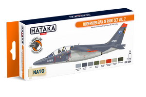 Hataka HTK-CS64 Ensemble de peinture AF belge moderne vol. 2 (8x17ml)