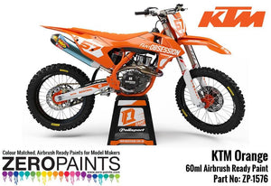 Peinture orange KTM Zero Paints ZP-1576, 30 ml – imagen 2