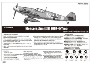 Trumpeter 02293 Messerschmitt Bf 109F-4/Trop 1/32 – imagen 2