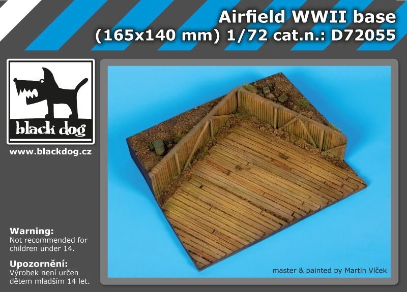 Base de terrain d'aviation Black Dog D72055, Seconde Guerre mondiale, échelle 1/72