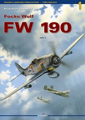 Kagero 3001 Focke Wulf FW 190 vol. I (pas d&amp;#39;autocollants) EN/PL