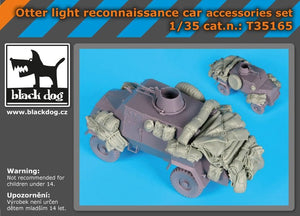 Ensemble d&amp;#39;accessoires pour voiture de reconnaissance légère Black Dog T35165 Otter, échelle 1/35