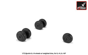 Armory Models AW72059 Iljushin IL-14 Roues de caisse avec pneus lestés 1/72 – immagine 2