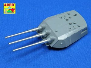 Aber 350L-09 Ensemble de 9 canons de 460 mm pour les navires japonais Yamato et Musashi (1/350) – imagen 4