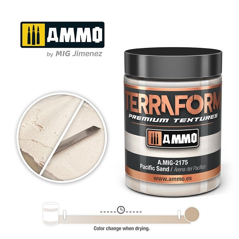 Munitions pour Mig 2175 TERRAFORM Pacific Sand 100 ml