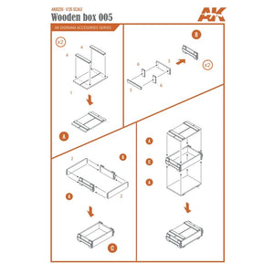 AK Interactive AK8226 BOÎTE EN BOIS DÉCOUPÉE AU LASER 005 (9 UNITÉS) – Bild 4