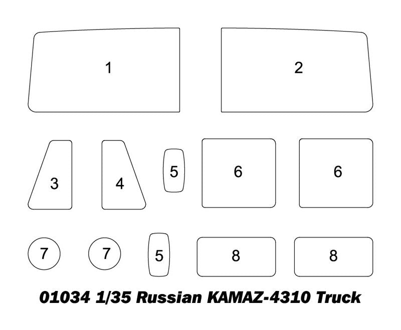 Trumpeter 01034 KAMAZ 4310 russe 1/35 – immagine 4