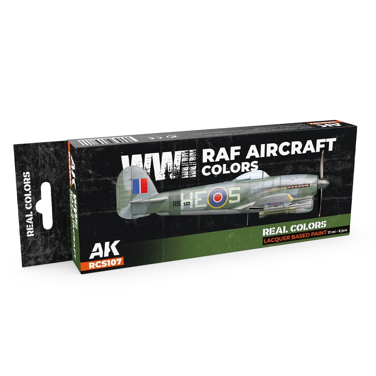 AK Interactive RCS107 Couleurs des avions de la RAF de la Seconde Guerre mondiale 8x17ml
