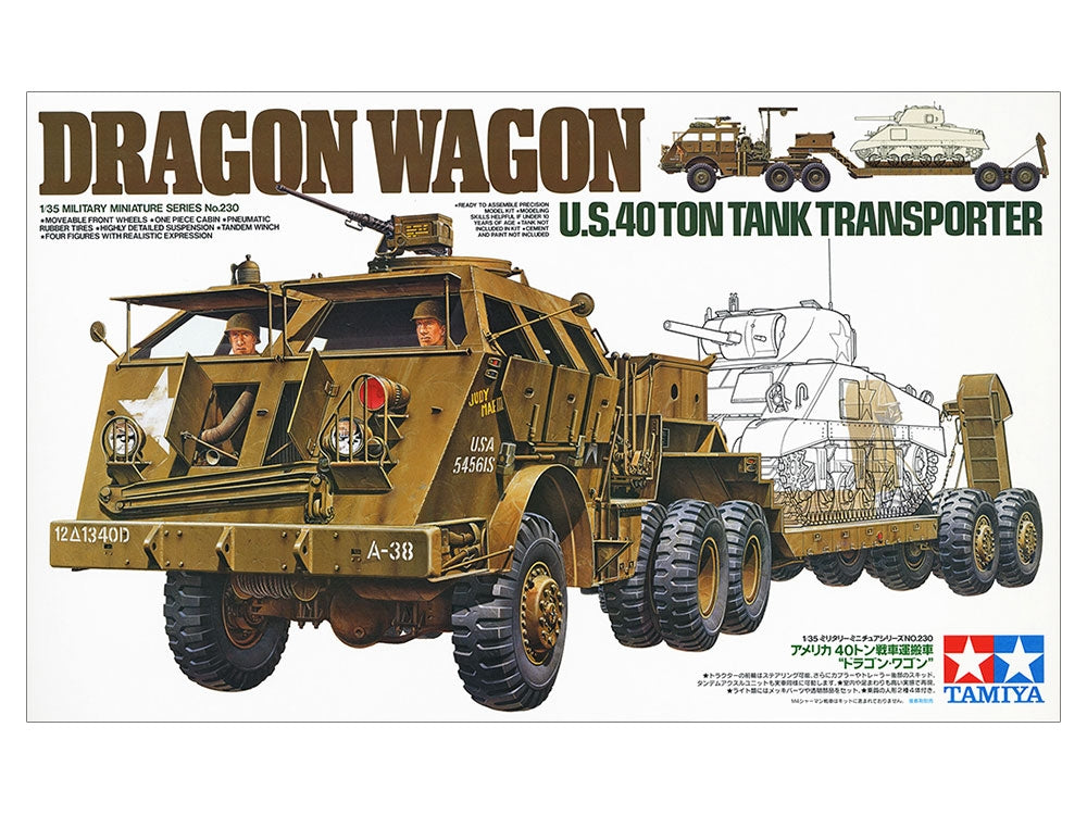 Tamiya 35230 Transporteur de chars américain de 40 tonnes « Dragon Wagon » (1/35) – Bild 2