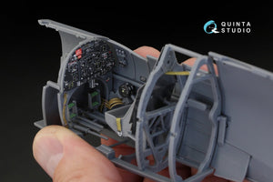 Intérieur du Spitfire Mk.IX imprimé en 3D et coloré sur papier décalcomanie Quinta Studio QD32018 (pour maquette Tamiya) au 1/32 – immagine 7