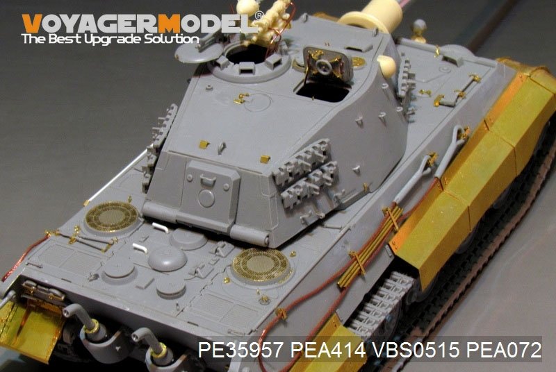 Maquette Voyager PE35957 Char King Tiger allemand de la Seconde Guerre mondiale (tourelle Hensehel) pour HOBBYBOSS 84533 1/35 – image 10