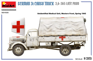 MiniArt 35459 Camion cargo allemand 3 tonnes, production tardive, échelle 1/35 – imagen 17