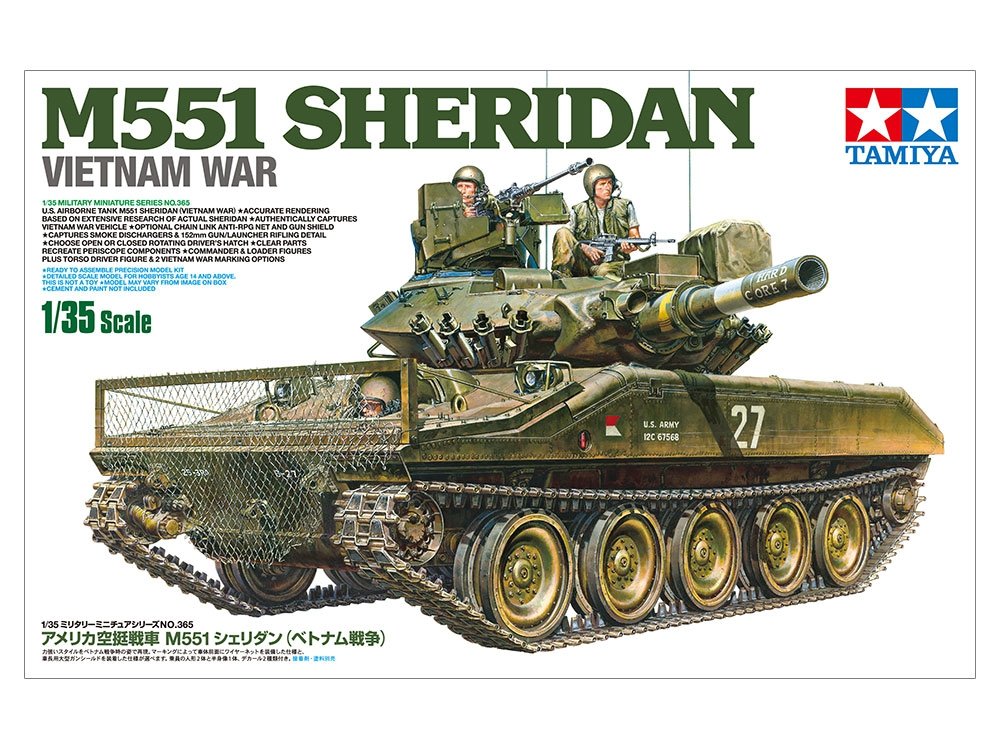 Tamiya 35365 US Airborne Tank M551 Sheridan (Vietnam War) 1/35