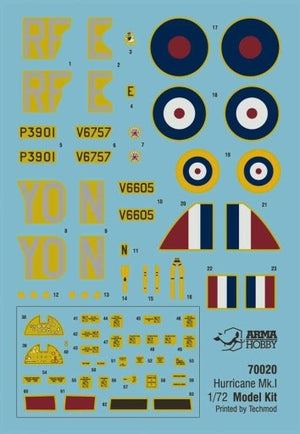 Arma Hobby 70020 Hawker Hurricane Mk.I Escadron 303 1/72 – image 5