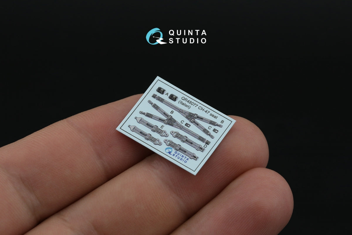 Intérieur coloré imprimé en 3D sur papier décalcomanie Quinta Studio QD48506 CH-47A (Italeri) 1/48 – immagine 7