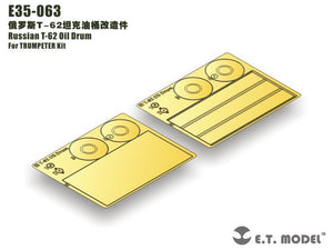 ET Modèle E35-063 Bidon d&amp;#39;huile russe T-62 (Pour kit TRUMPETER) (1/35)