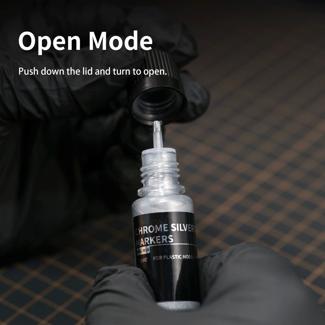 Recharge DSPIAE CR-10 Argent chromé pour marqueurs (10 ml) – image 2