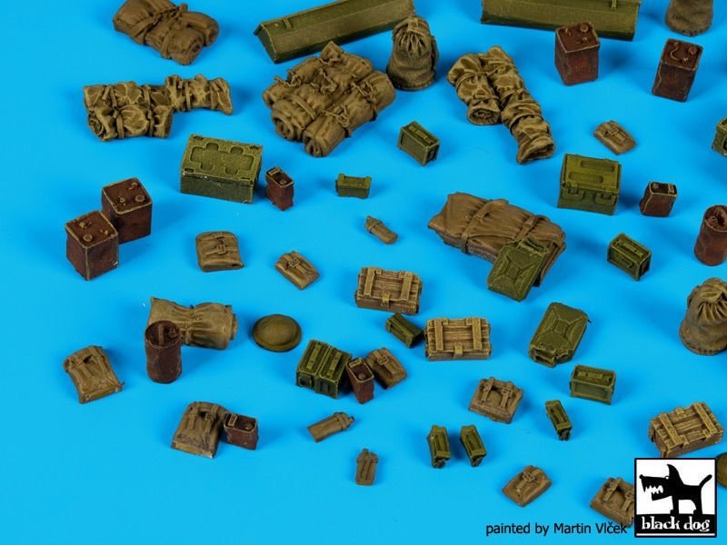 Black Dog T72091 British WW II equipment accessories set 1/72 – zdjęcie 2
