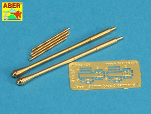 Aber A32026 Ensemble de deux canons pour mitrailleuses d&amp;#39;avion japonaises de type 5 de 30 mm (1/32)