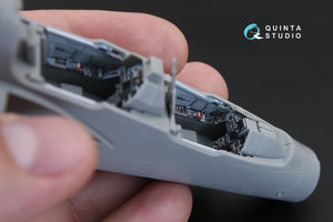 Intérieur imprimé en 3D et coloré sur papier décalcomanie Quinta Studio QD48115 Mirage 2000B (pour kit Kinetic) 1/48 – Bild 8