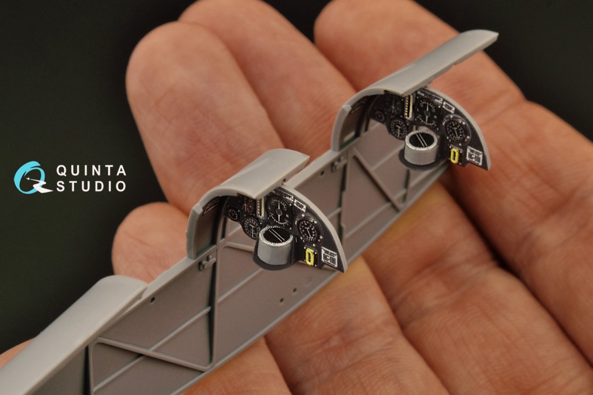 Quinta Studio QD32124 DH 82A Tiger Moth 3D-Printed &amp;amp; coloured Interior on decal paper (ICM) 1/32 – zdjęcie 10