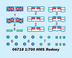 Trumpeter 06718 HMS Rodney 1/700 – zdjęcie 3