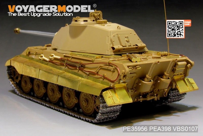 Maquette Voyager PE35956 Char King Tiger allemand de la Seconde Guerre mondiale (tourelle Porsche) pour MENG TS-037 au 1/35 – Bild 12